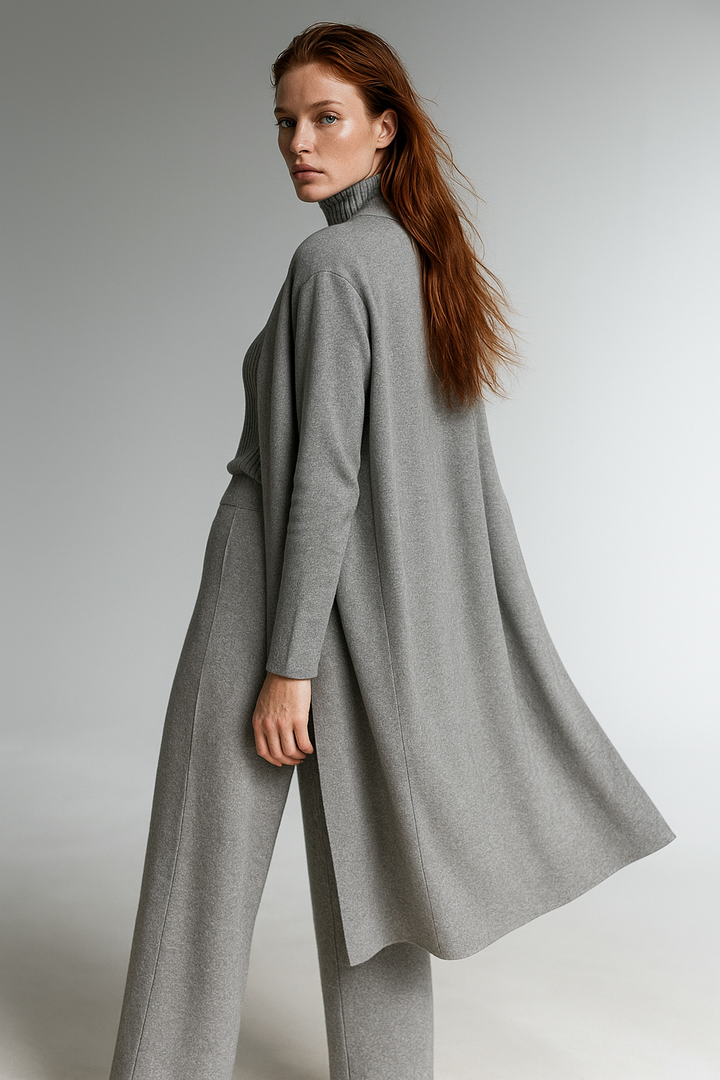 Valerie | Three Piece Ribbed Knit Set