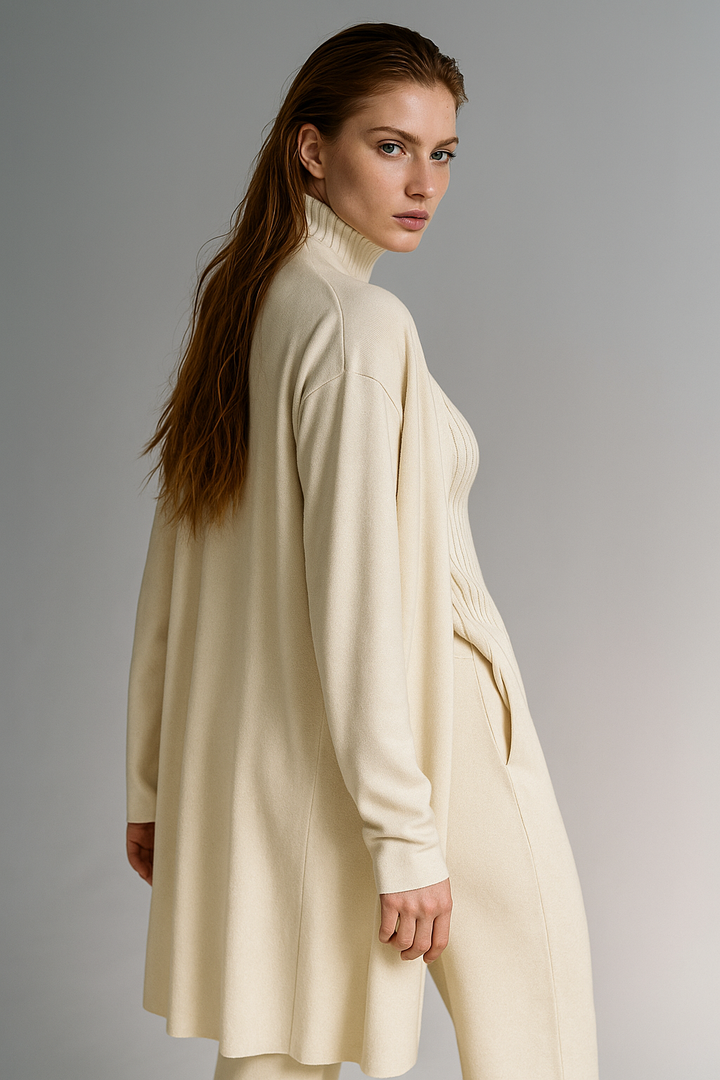 Valerie | Three Piece Ribbed Knit Set