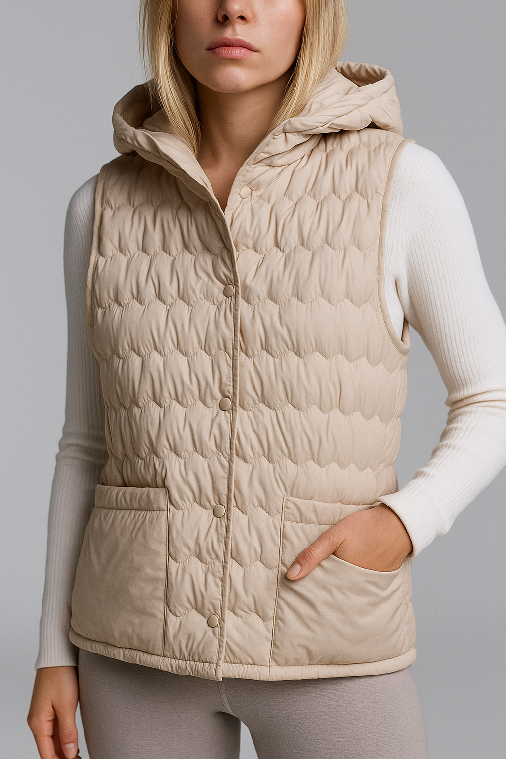 Gabrielle | 90% Down Hooded Vest