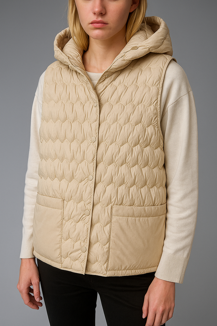 Gabrielle | 90% Down Hooded Vest