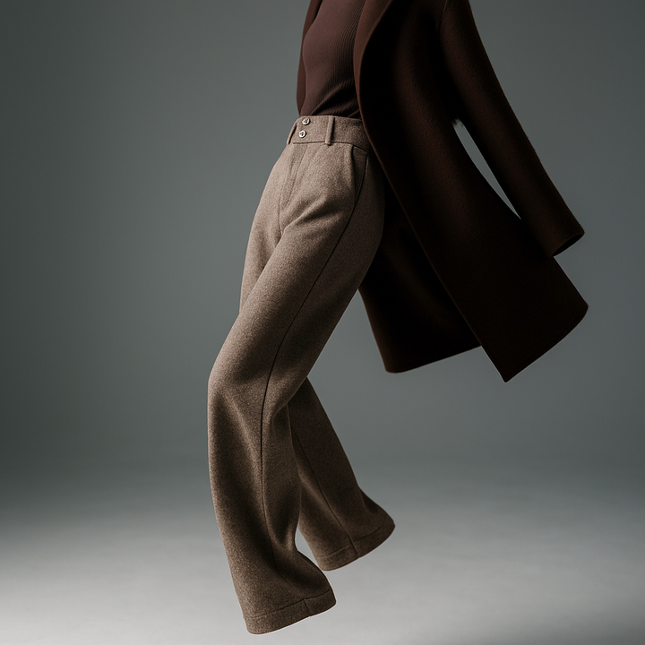Lucile | 50% Wool Wide Leg Trousers