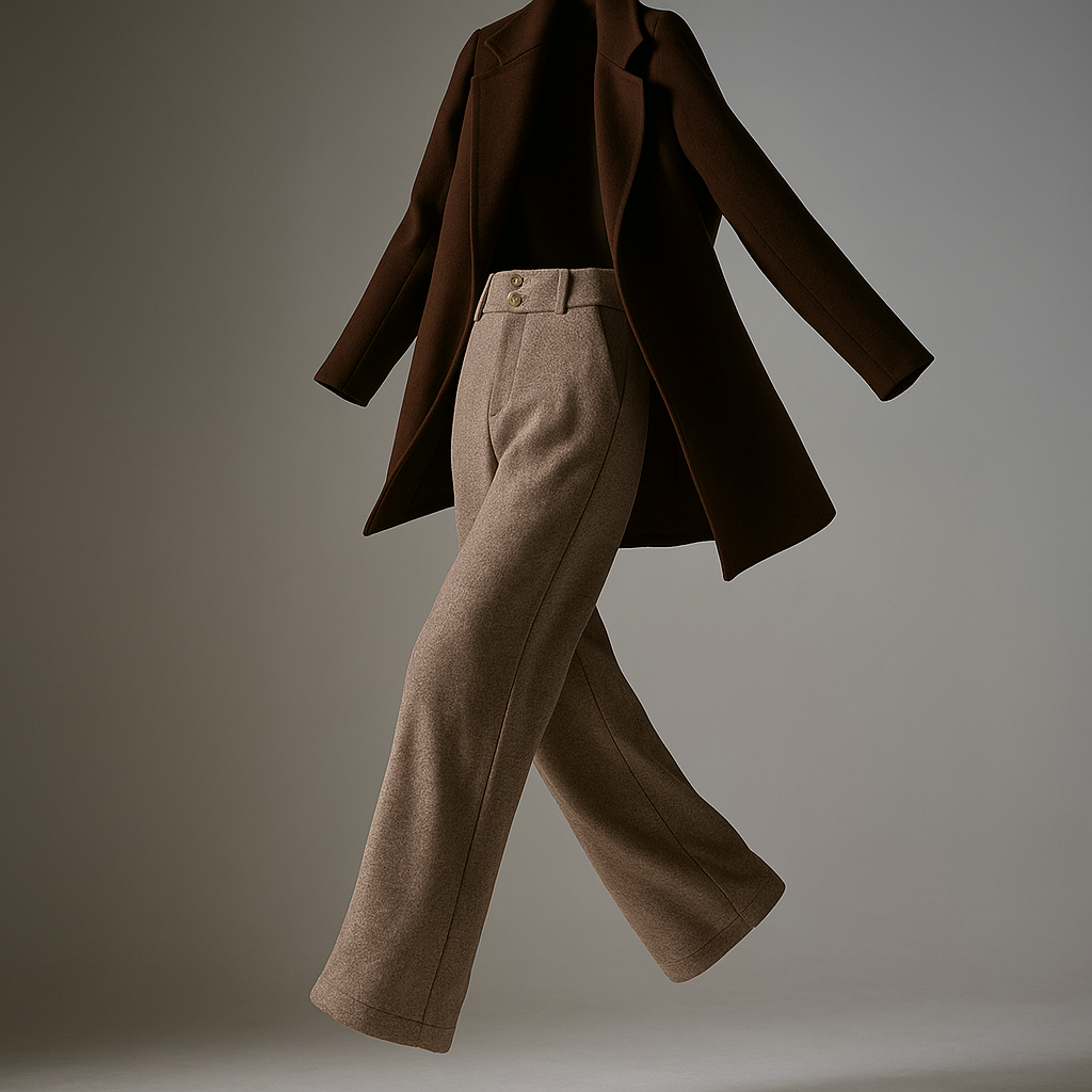 Lucile | 50% Wool Wide Leg Trousers