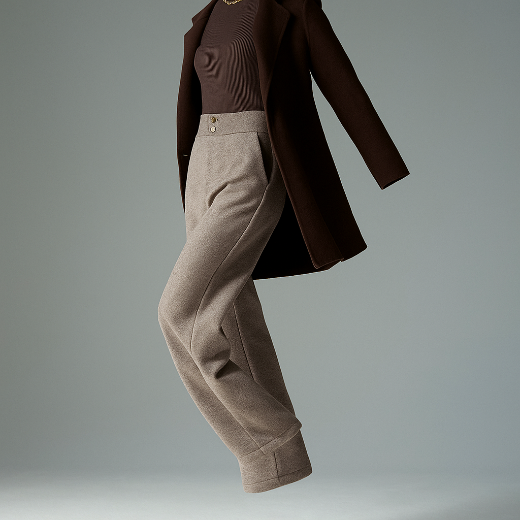 Lucile | 50% Wool Wide Leg Trousers