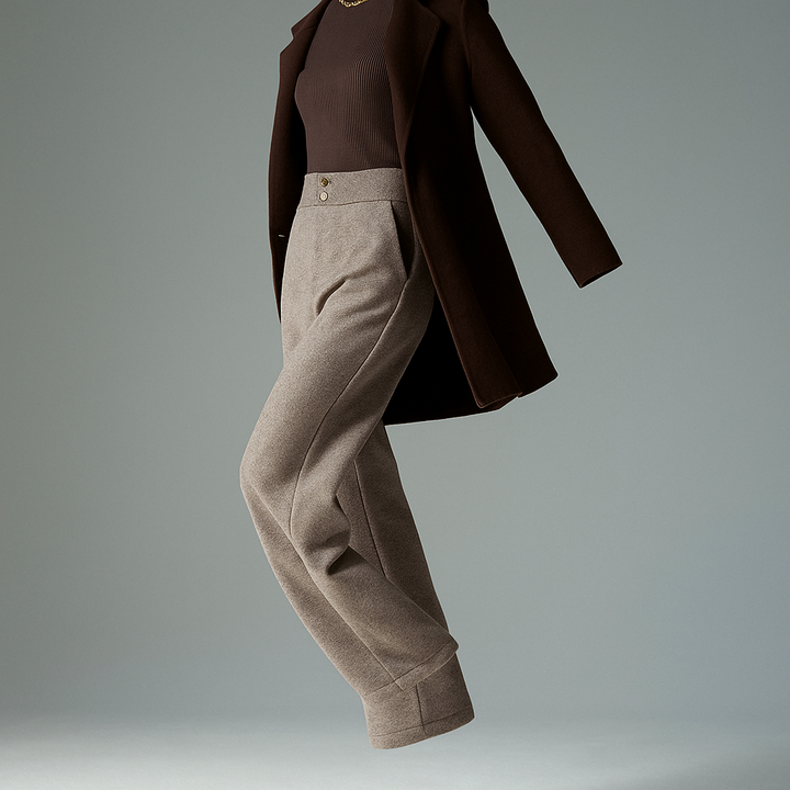 Lucile | 50% Wool Wide Leg Trousers