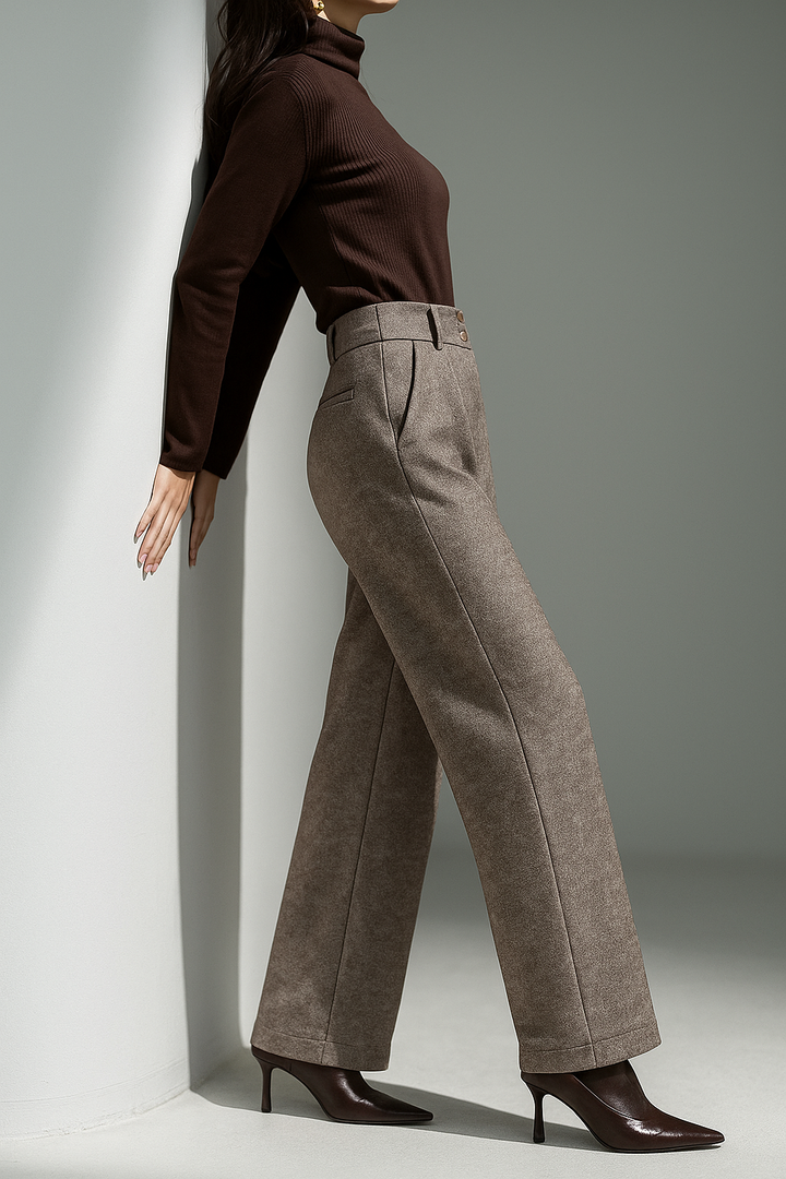 Lucile | 50% Wool Wide Leg Trousers