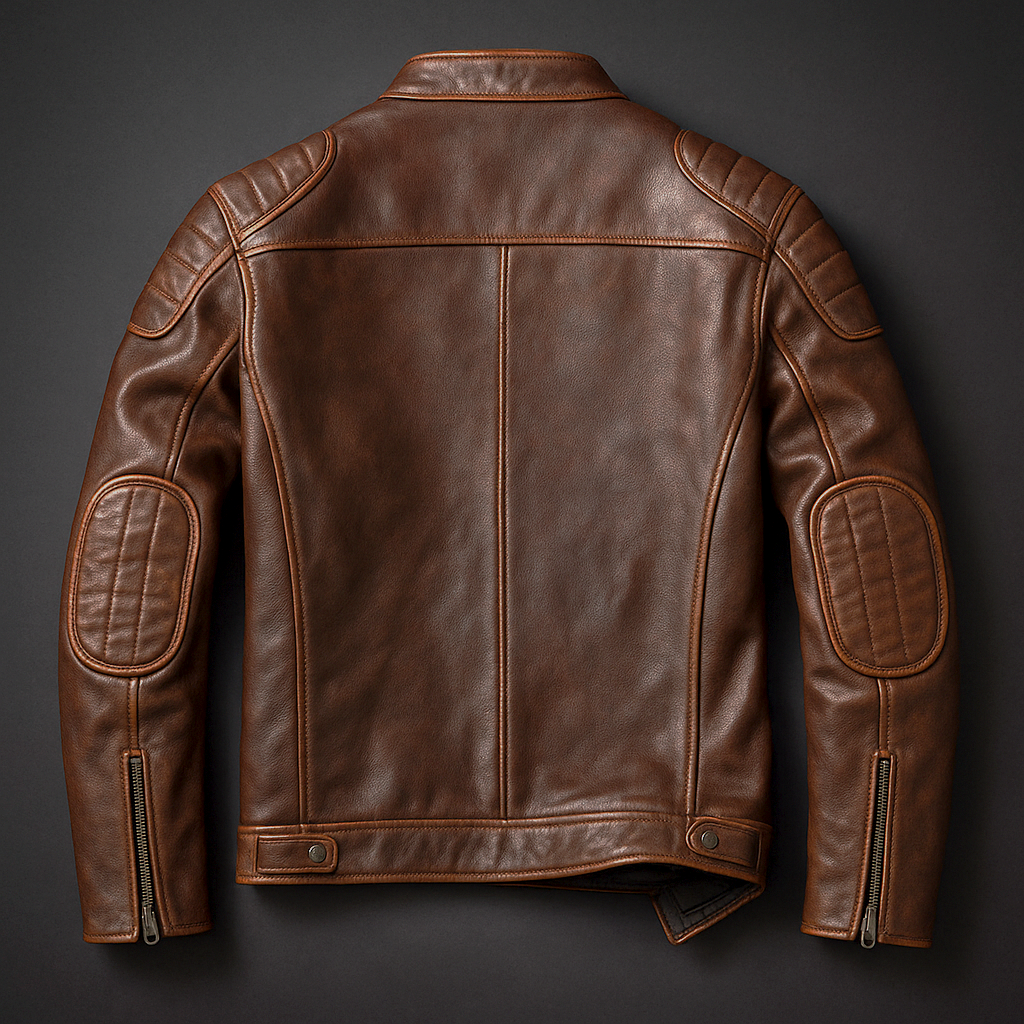 Alphege | Cotton Lined Leather Jacket