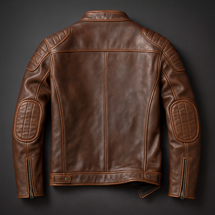 Alphege | Cotton Lined Leather Jacket