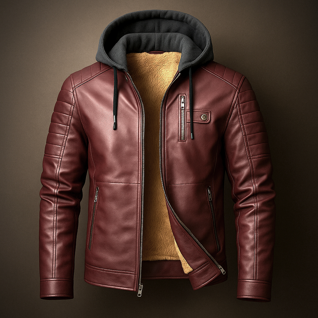 Isaie | Wool Lined Leather Jacket