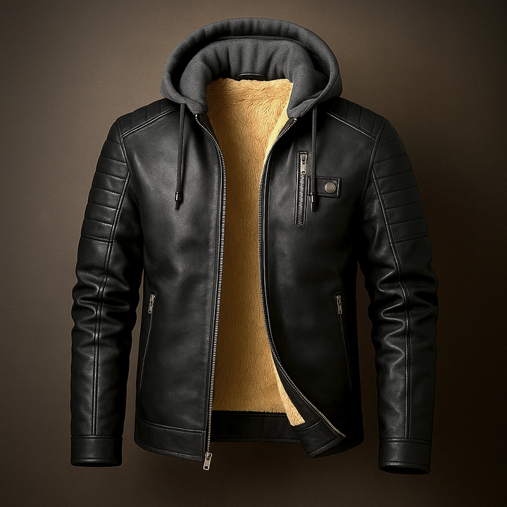 Isaie | Wool Lined Leather Jacket