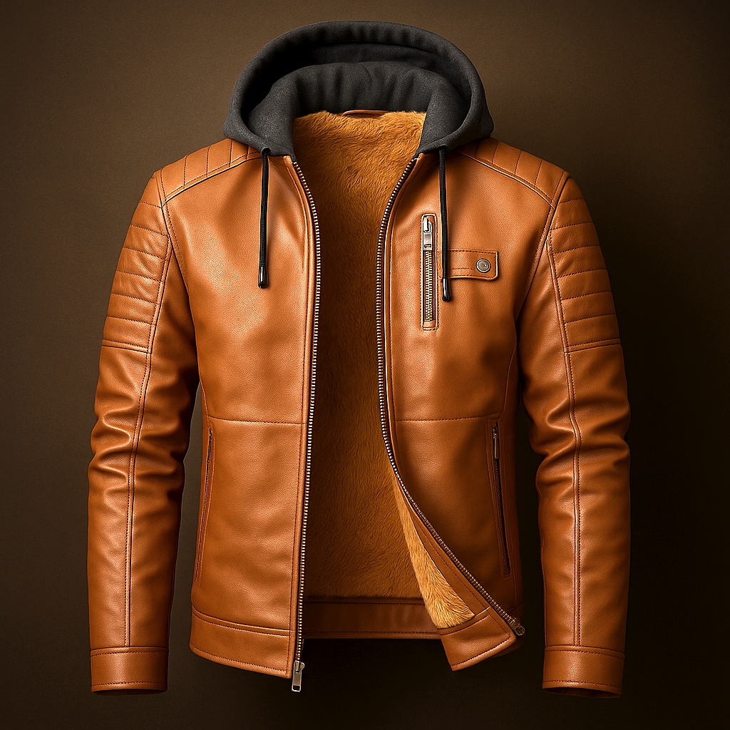 Isaie | Wool Lined Leather Jacket