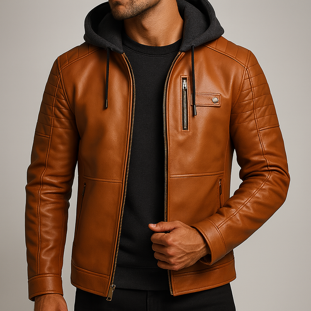 Isaie | Wool Lined Leather Jacket