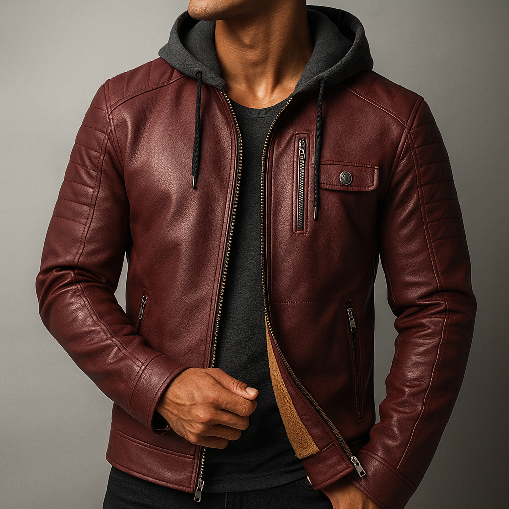 Isaie | Wool Lined Leather Jacket