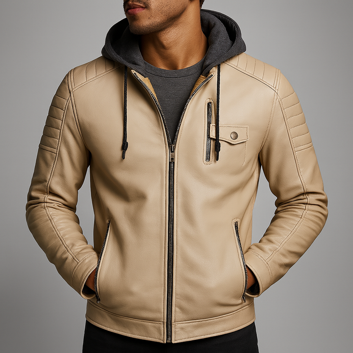 Isaie | Wool Lined Leather Jacket