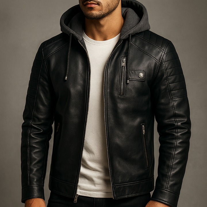 Isaie | Wool Lined Leather Jacket
