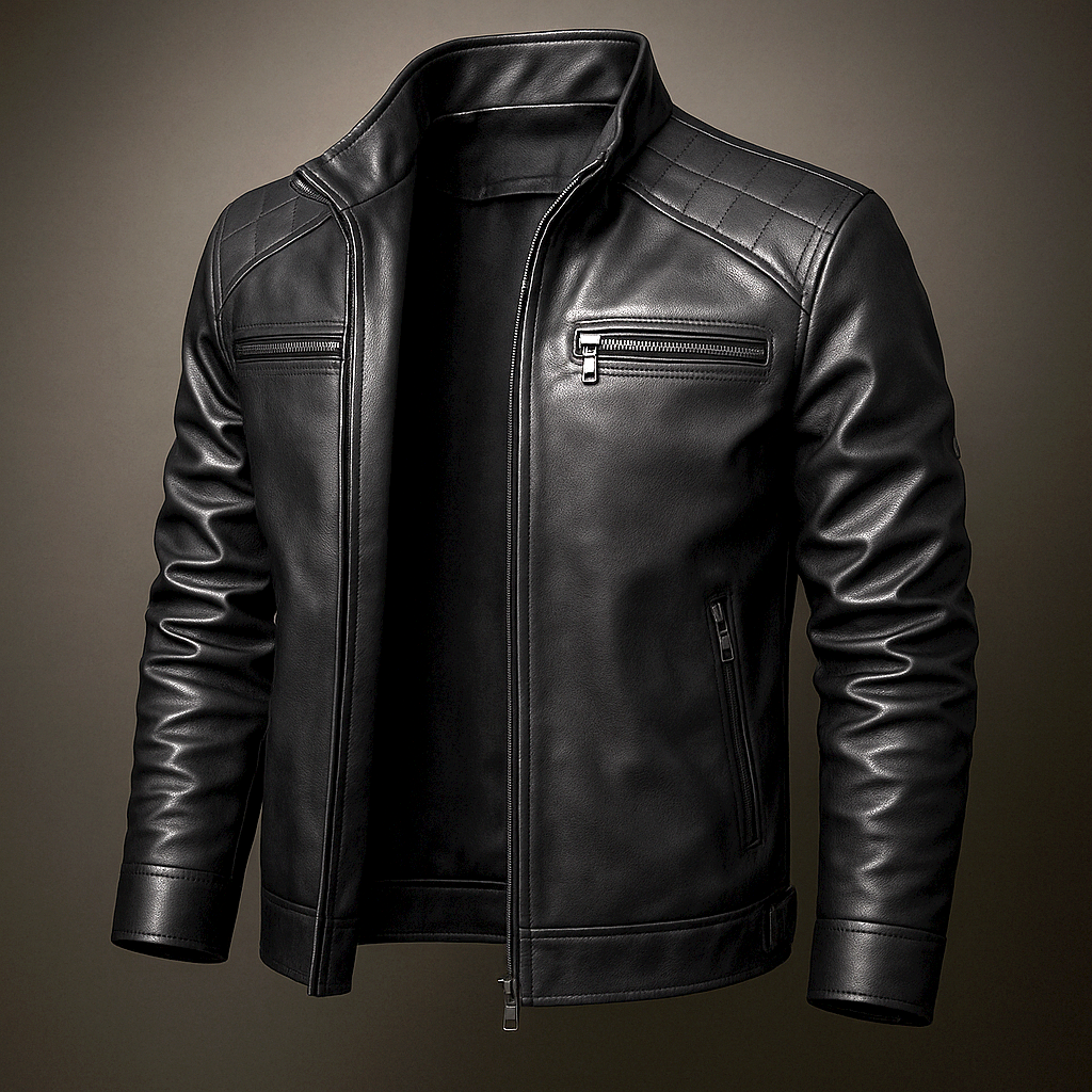 Cleophe | Natural Grain Leather Jacket