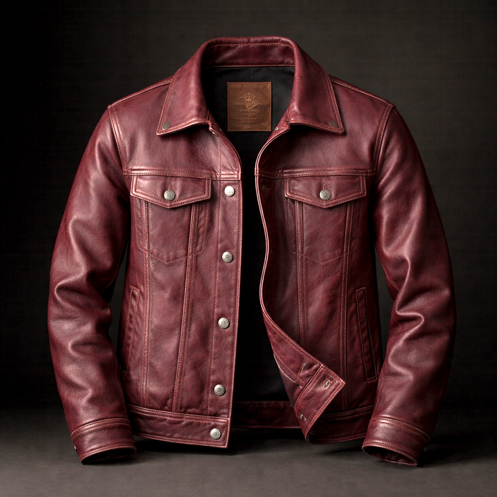 Ferreol | Vintage Fade Leather Jacket