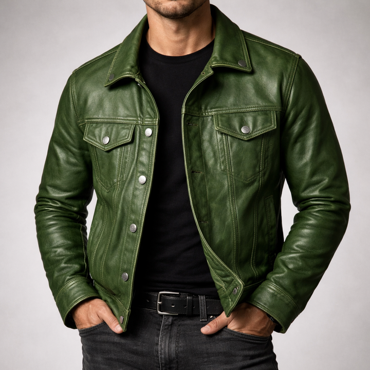 Ferreol | Vintage Fade Leather Jacket