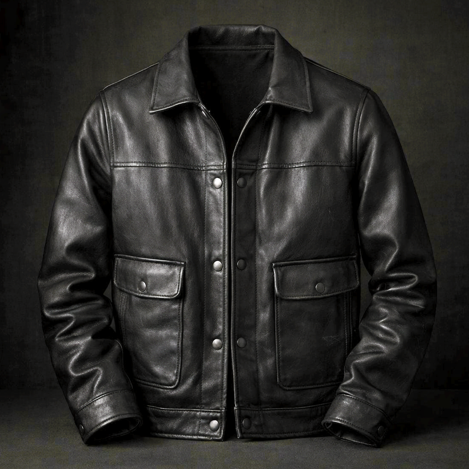 Aristide | Leather Trucker Jacket