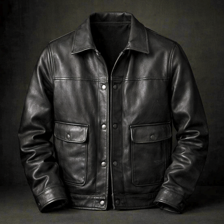 Aristide | Leather Trucker Jacket