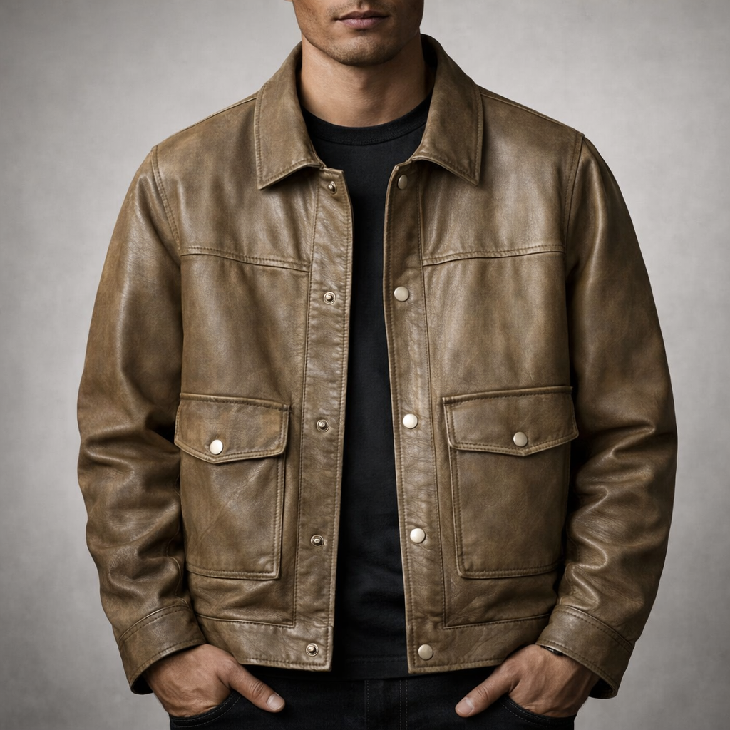 Aristide | Leather Trucker Jacket