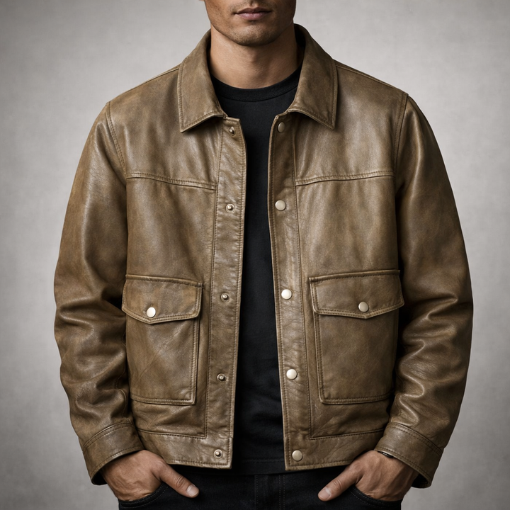 Aristide | Leather Trucker Jacket