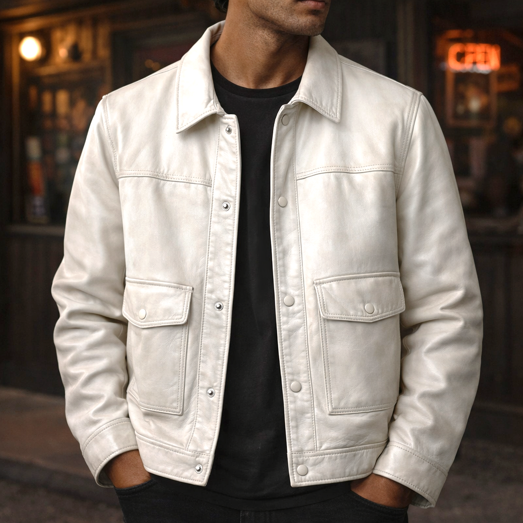 Aristide | Leather Trucker Jacket