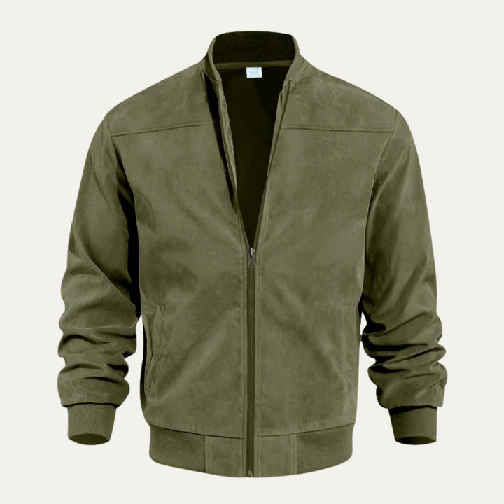 Fortunat | Suede Bomber Jacket