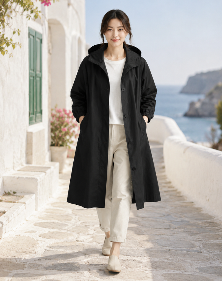 Adelaide | Hooded Water-Resistant Trench
