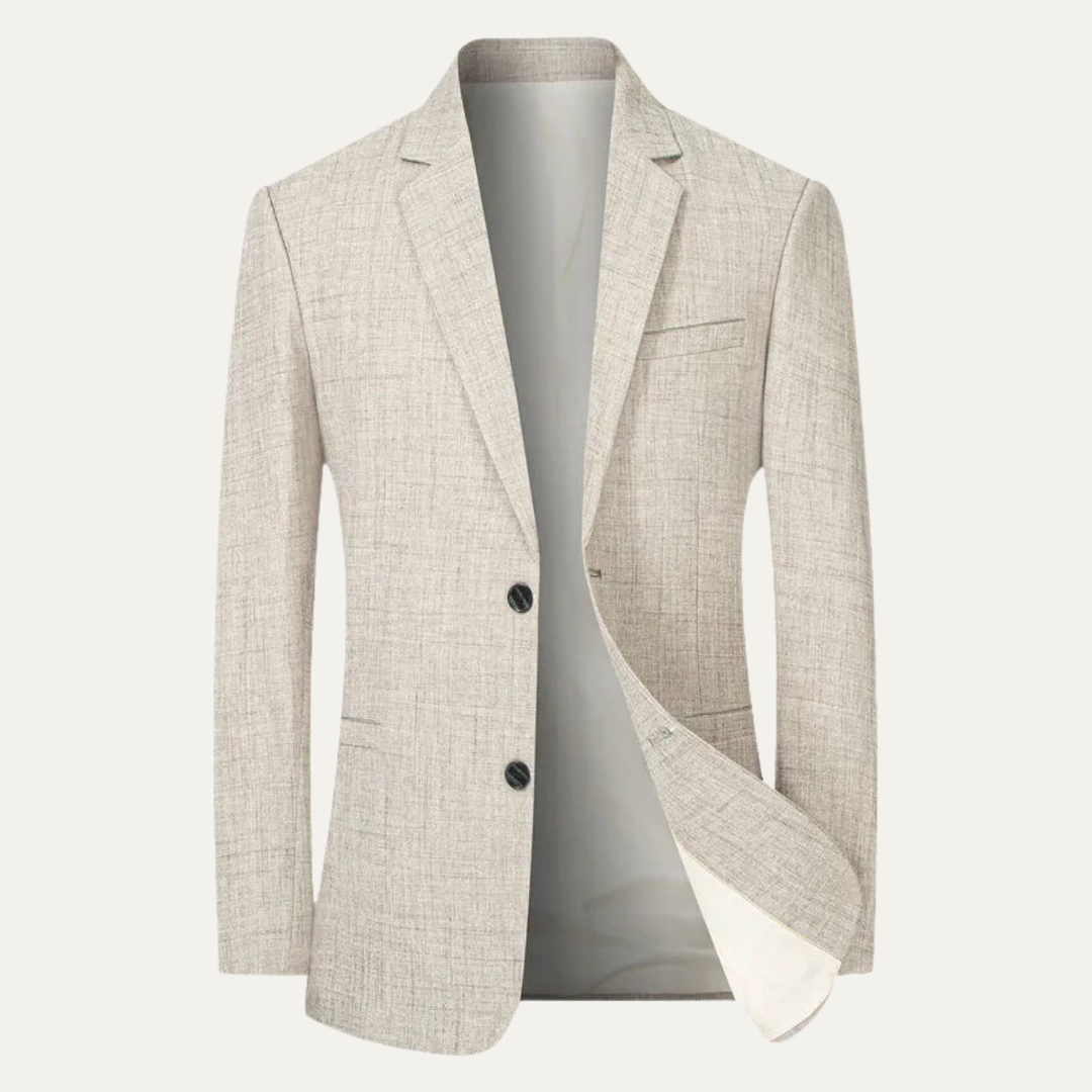Lionel | Cotton Blend Two-Button Blazer