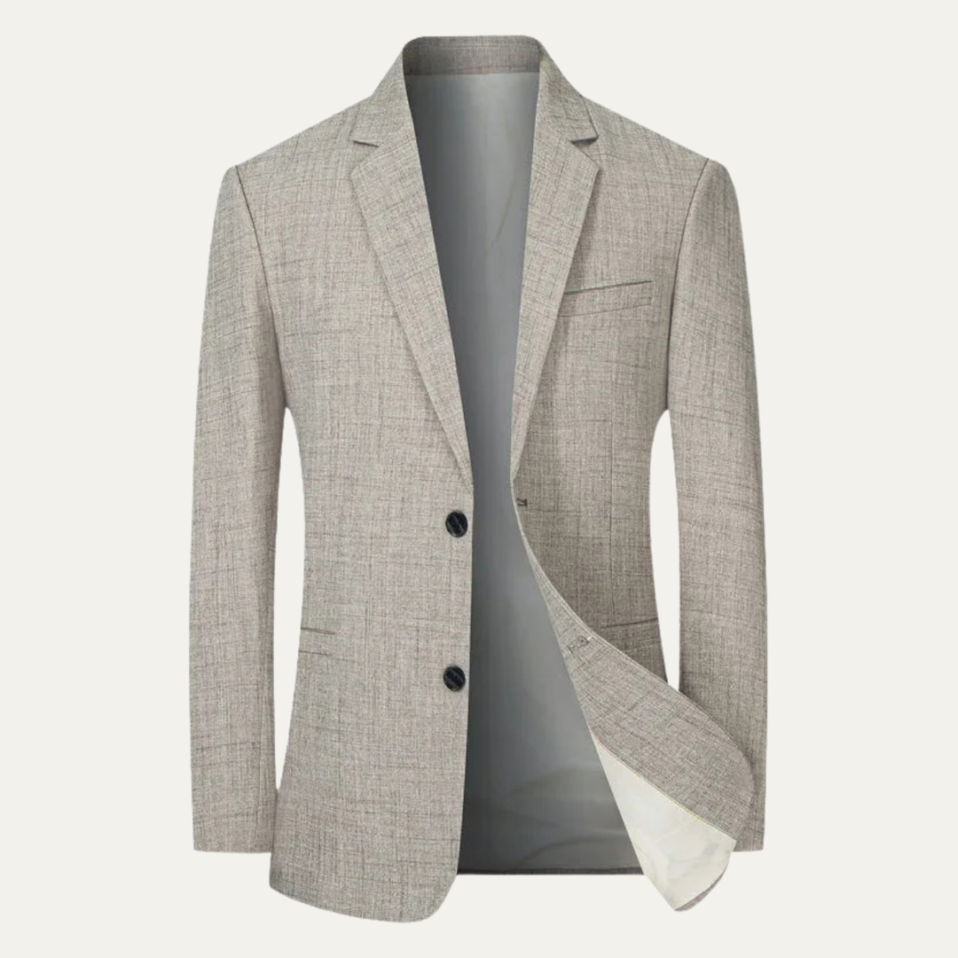 Lionel | Cotton Blend Two-Button Blazer