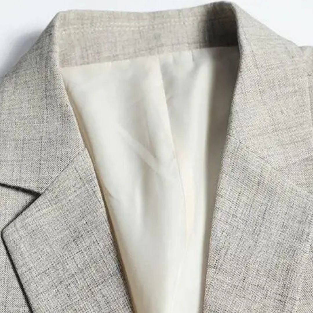 Lionel | Cotton Blend Two-Button Blazer