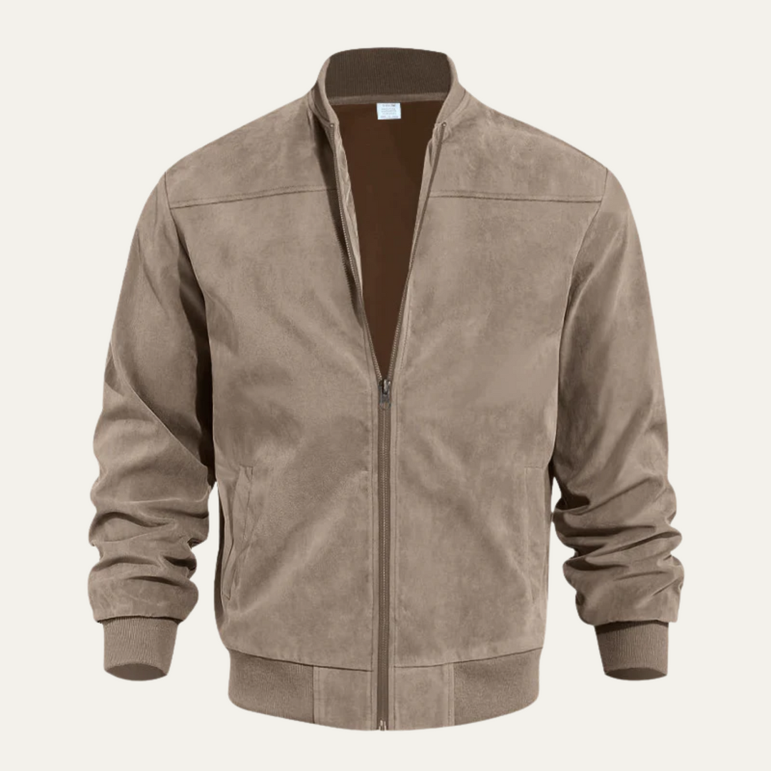 Fortunat | Suede Bomber Jacket