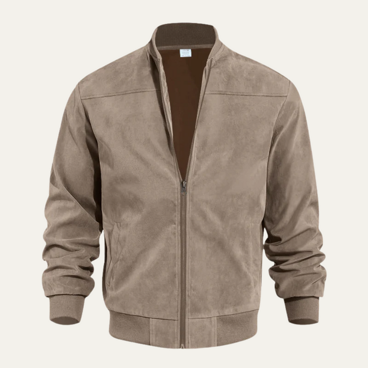 Fortunat | Suede Bomber Jacket