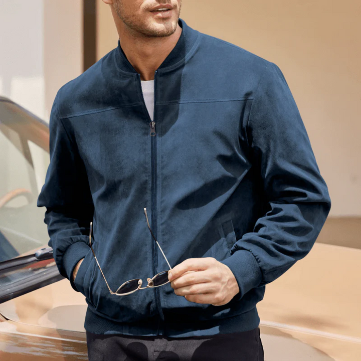 Fortunat | Suede Bomber Jacket