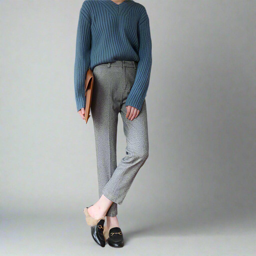 Colombine | 45% Wool Straight Leg Pants