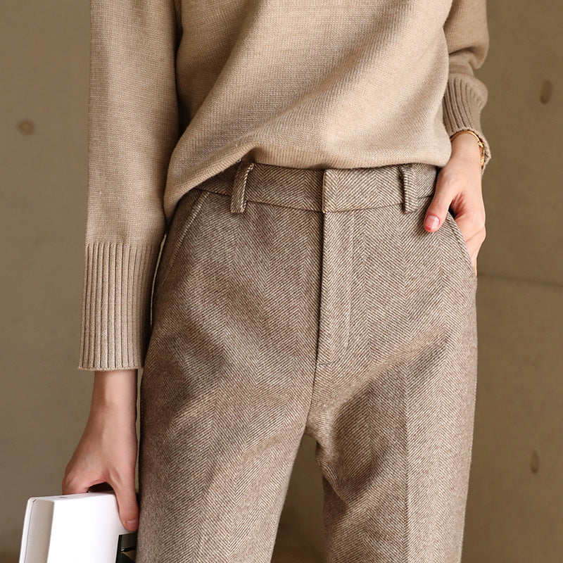Colombine | 45% Wool Straight Leg Pants