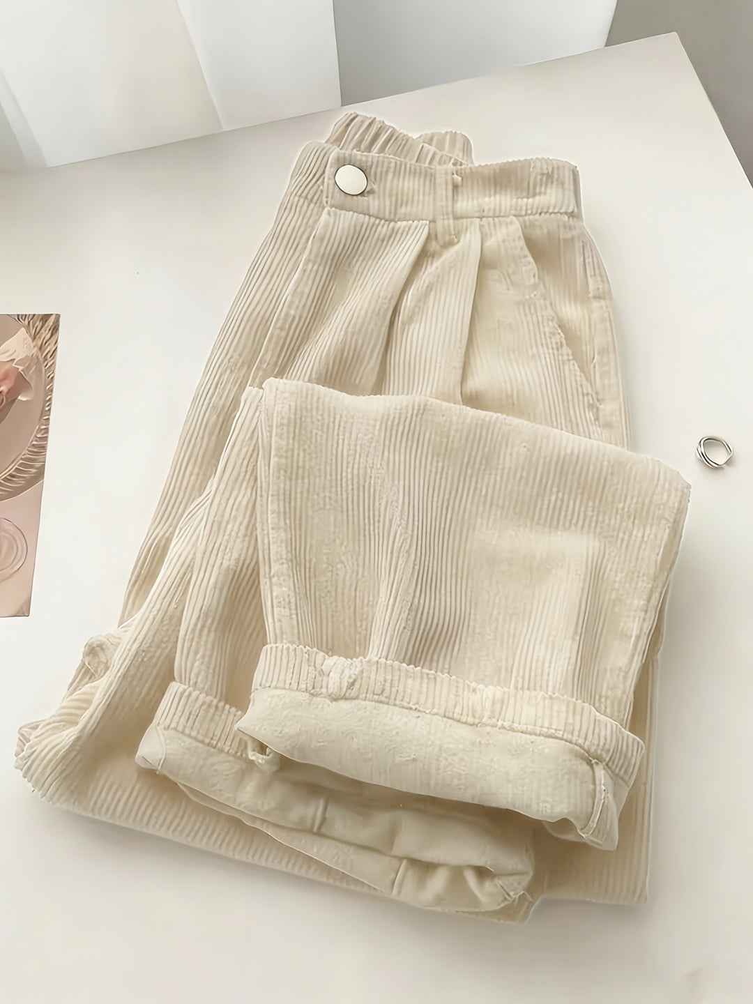 Scholastique | Woven Drape Wide Leg Pants