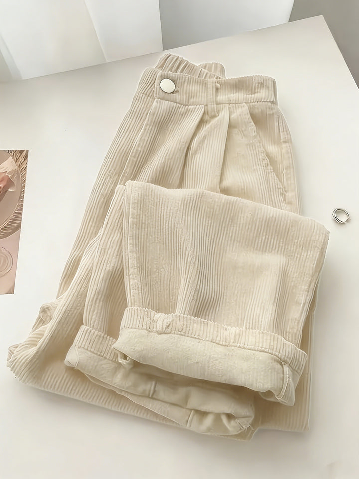 Scholastique | Woven Drape Wide Leg Pants