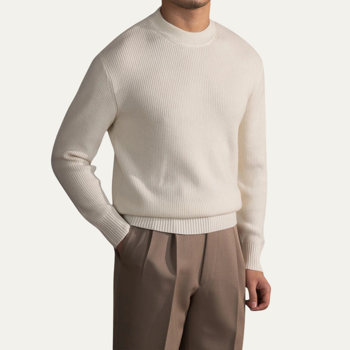 Paulin | Wool Blend Ribbed Crew Neck