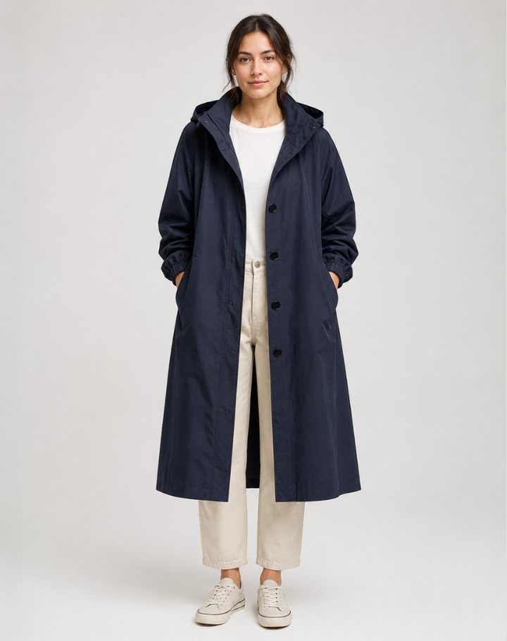 Adelaide | Hooded Water-Resistant Trench