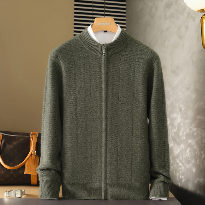 Elzéar | 100% Cashmere Half Zip Knit