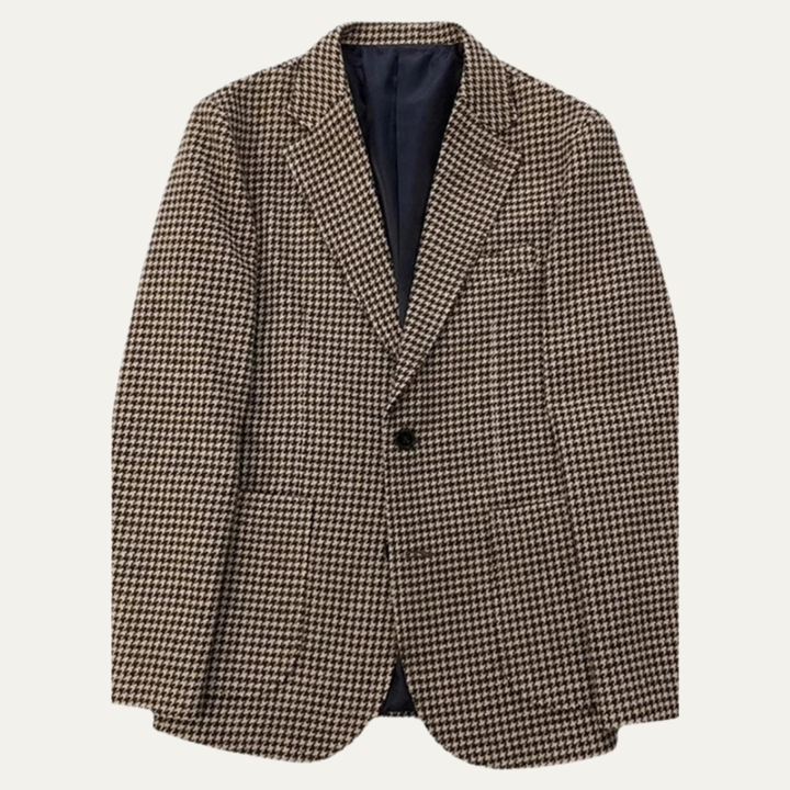 Xavier | Houndstooth Tweed Blazer