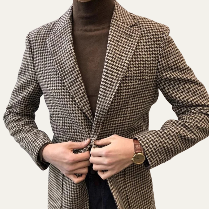 Xavier | Houndstooth Tweed Blazer