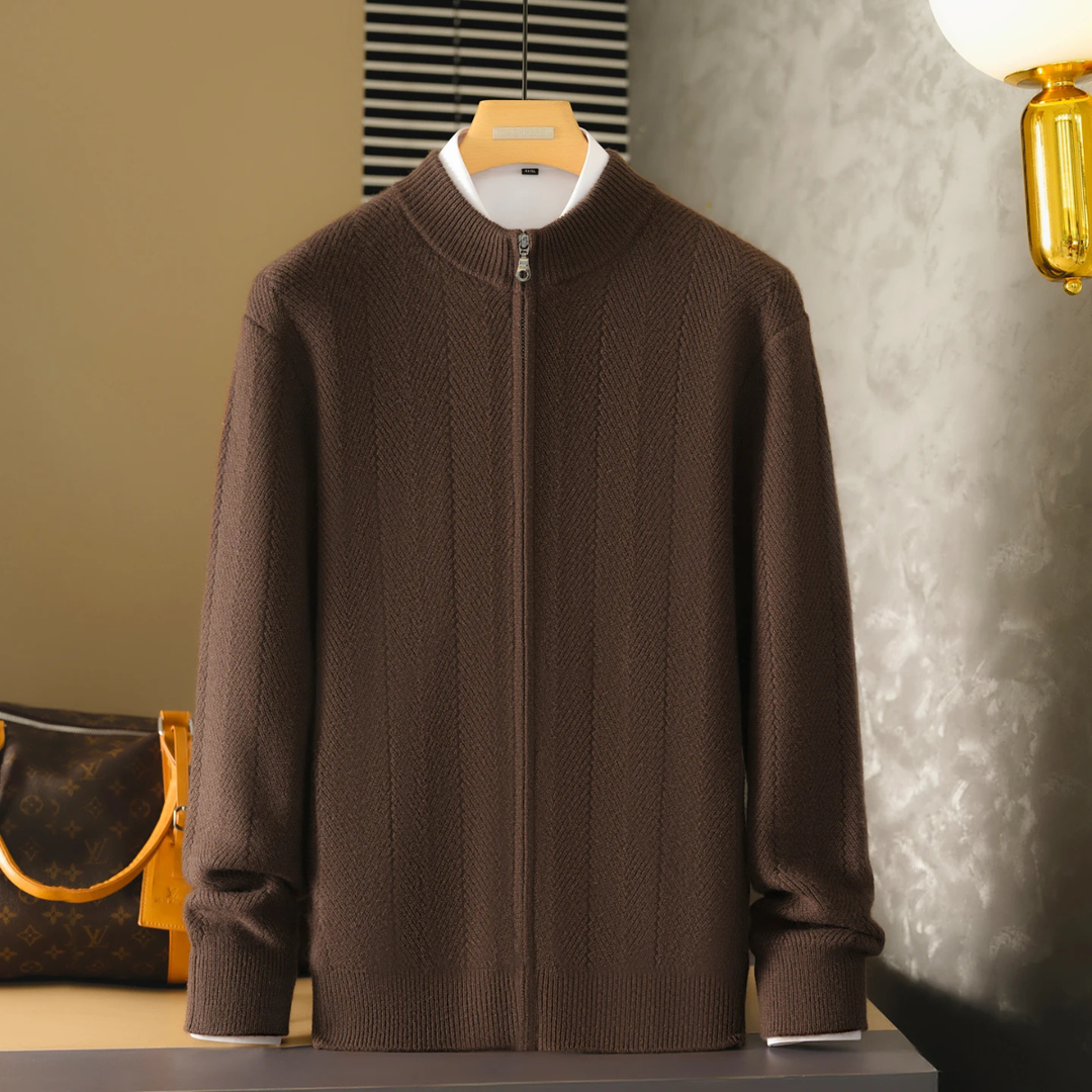 Elzéar | 100% Cashmere Half Zip Knit