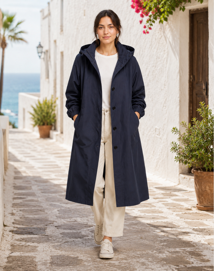 Adelaide | Hooded Water-Resistant Trench