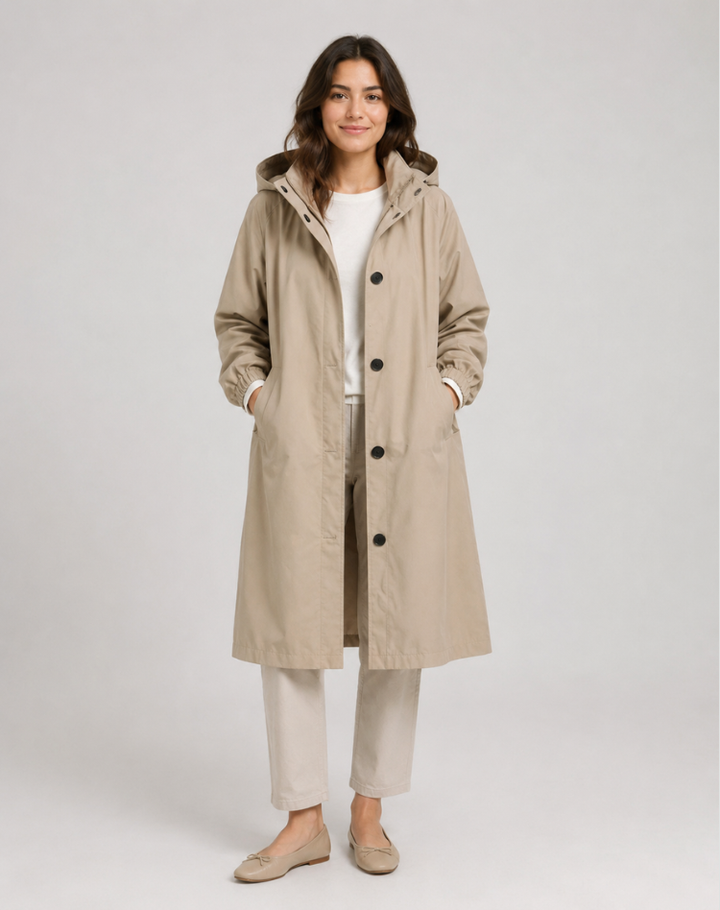 Adelaide | Hooded Water-Resistant Trench