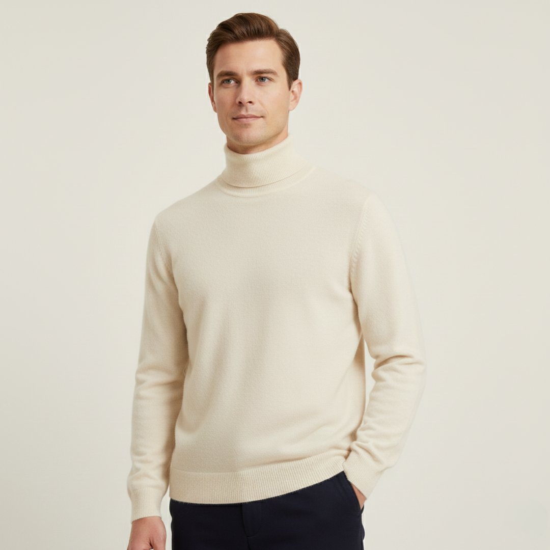Donatien | Dense Ribbed High Neck Knit