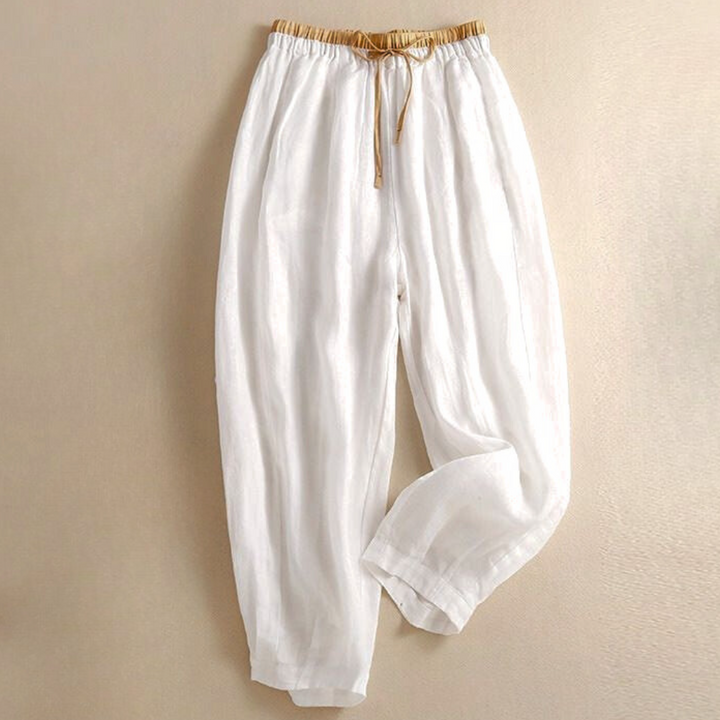 Daphne | 100% Linen Tapered Trousers