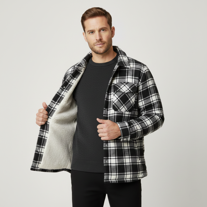 Lambert | Fleece Lined Plaid Work Jacket
