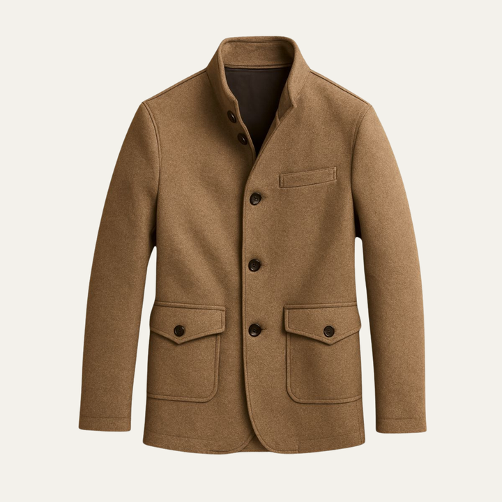 Zotique | Structured Wool Blend Overcoat